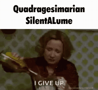 Woman Holding Knife Saying I Give Up GIF