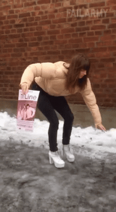 Woman Holding Magazine Saying Tline GIF