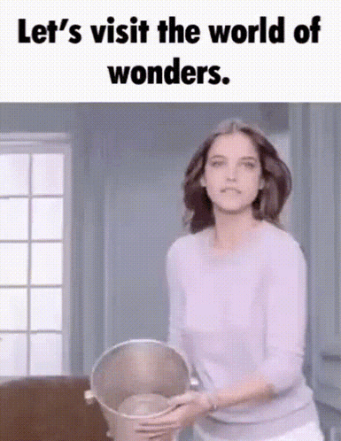 Woman Holding Magnifying Glass GIF