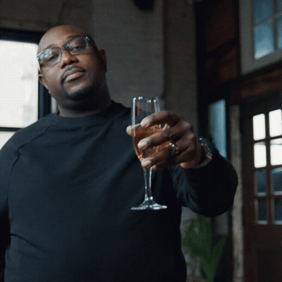 Woman Holding Martini Glass Saying Drink Me I Make Life More Fun GIF