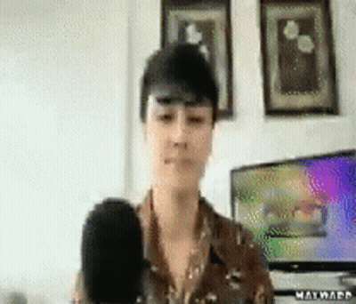 Woman Holding Microphone At TV Saying Matward GIF