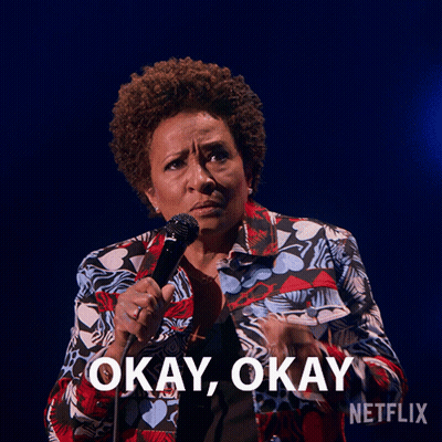 Woman Holding Microphone Okay Okay GIF