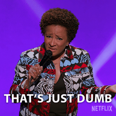 Woman Holding Microphone Saying Dumb Netflix GIF