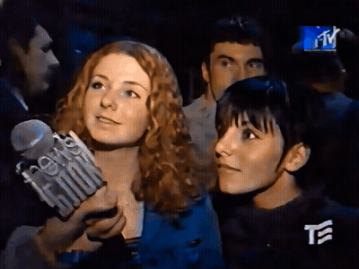 Woman Holding Microphone Saying Facts GIF