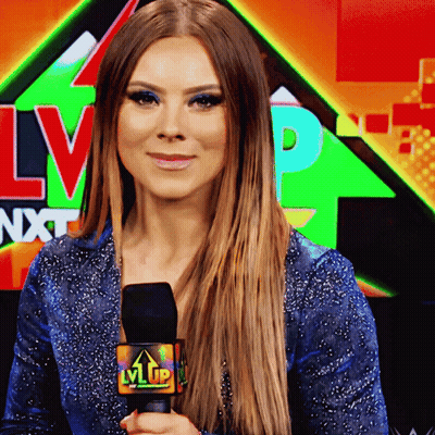 Woman Holding Microphone Saying LVLIP GIF