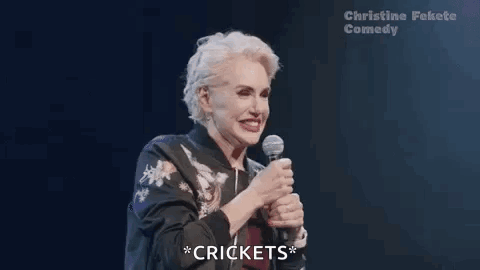 Woman Holding Microphone Smiling GIF