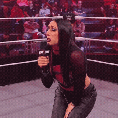Woman Holding Microphone With NXT GIF