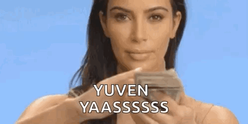 Woman Holding Money And Making Face GIF