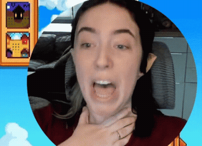 Woman Holding Neck With Ring GIF