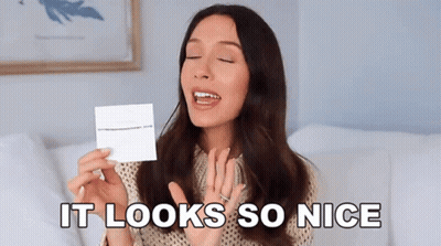 Woman Holding Nice Card GIF