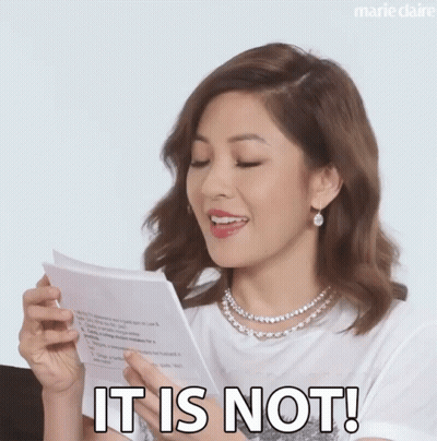 Woman Holding Paper Saying It Is Not GIF