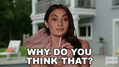 Woman Holding Pen Asks Why Do You Think That Bravo GIF