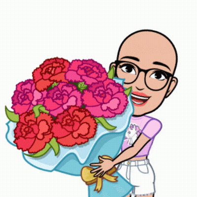 Woman Holding Pink Carnations