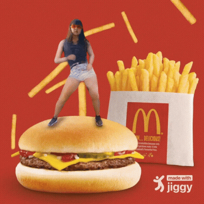 Woman Holding Poster The Outcome Has Already Been Decided GIF