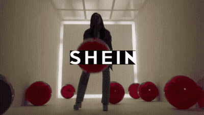 Woman Holding Red Ball With Shein GIF