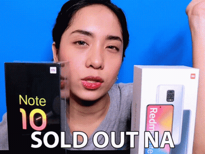 Woman Holding Redmi Note 10 GIF