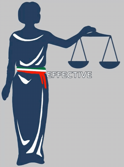 Woman Holding Scales Of Justice GIF