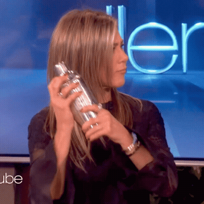 Woman Holding Shaker With Ellen GIF
