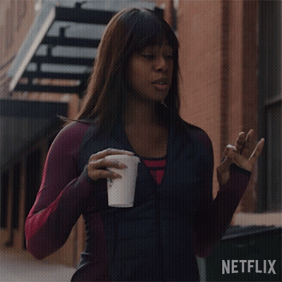 Woman Holding Starbucks Coffee Cup GIF