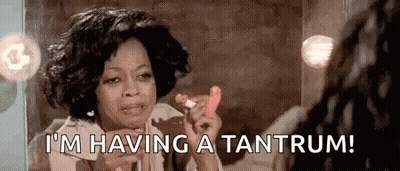 Woman Holding Toy Saying I'm Having A Tantrum GIF