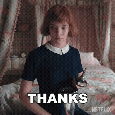 Woman Holding Trophy Thanks GIF