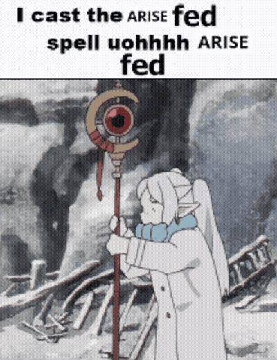 Woman Holding Wand Saying Fed GIF
