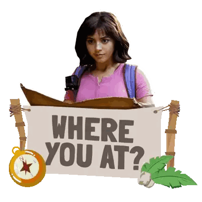 Woman Holding Where You At Sign Sticker