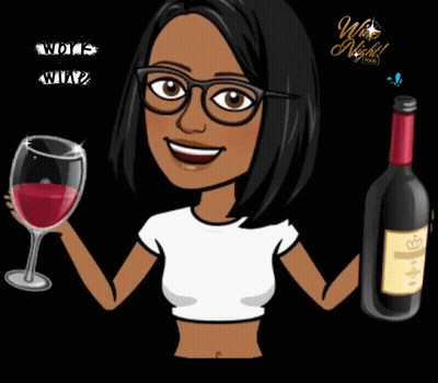 Woman Holding Wine Glass And Bottle GIF