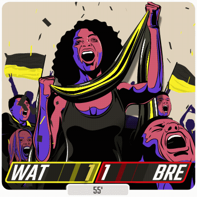 Woman Holding Yellow And Black Scarf Wat 11 Bre GIF