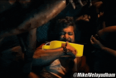 Woman Holding Yellow Whistle In Mouth @Mikelvelayudham GIF