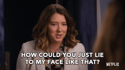 Woman How Could You Lie To My Face Netflix GIF