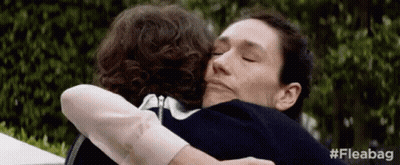 Woman Hugging Another Woman Fleabag GIF