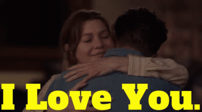 Woman Hugging Man Saying I Love You GIF