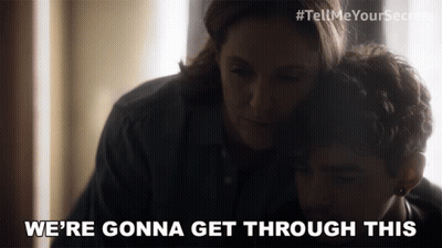 Woman Hugging Man We're Gonna Get Through This GIF