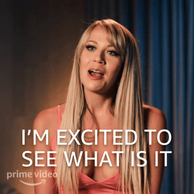 Woman I'm Excited To See What Is It Prime Video Ad GIF