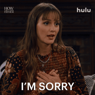 Woman I'm Sorry How I Met Your Father GIF