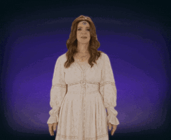 Woman In A Princess Costume Disappearing Byeeee GIF