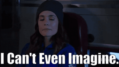 Woman In Ambulance Eyes Closed I Can't Even Imagine GIF