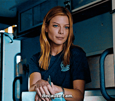 Woman In Ambulance Says Because I Am GIF