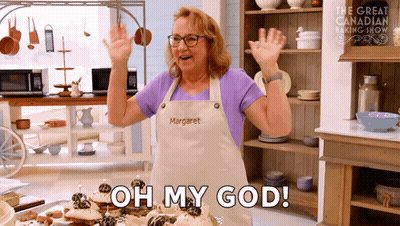 Woman In Apron With Margaret GIF