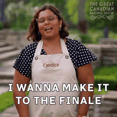 Woman In Apron With Name Candice GIF