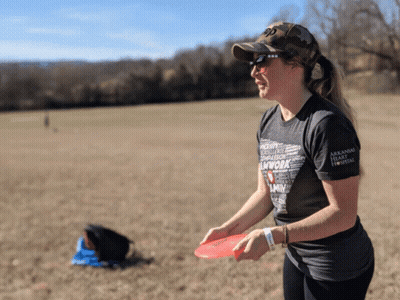 Woman In Arkansas T-Shirt GIF