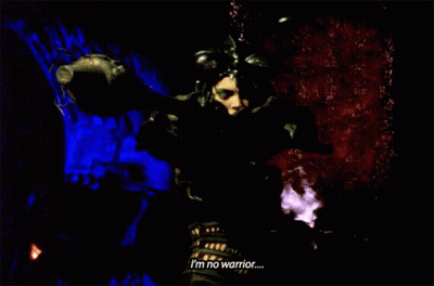 Woman In Armor Saying I'm No Warrior GIF