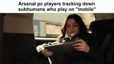 Woman In Back Seat Holding Tablet GIF
