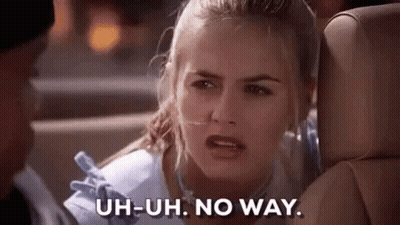 Woman In Back Seat Making Funny Face At Man GIF
