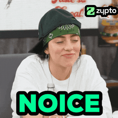 Woman In Bandana And Hat Saying Noice GIF
