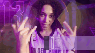Woman In Basketball Jersey Number 13 GIF