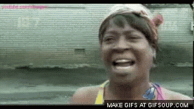 Woman In Bathing Suit Laughing GIF