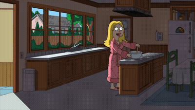 Woman In Bathrobe Mixing In Bowl GIF