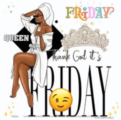 Woman In Bathrobe With Towel Queen Friday GIF